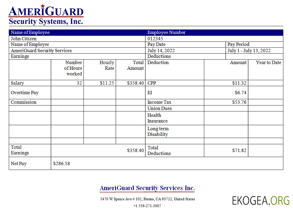 Entreprise de sécurité américaine AmeriGuard Security Services Inc